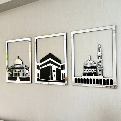 Masjid Al-Haram | Kaaba | Masjid An-Nabawi Masjid Islamic Wall Art