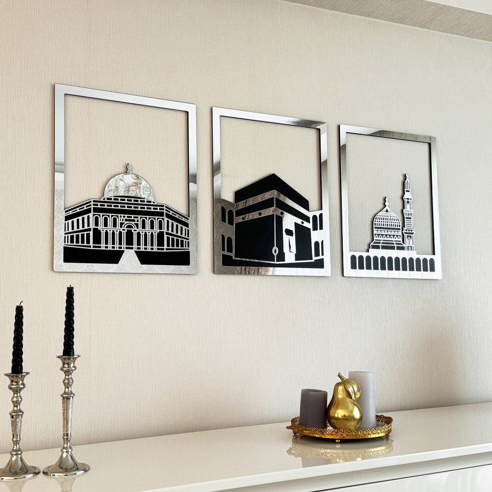 Masjid Al-Haram | Kaaba | Masjid An-Nabawi Masjid Islamic Wall Art