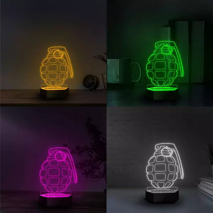 Grenade 3D Illusion Lamp